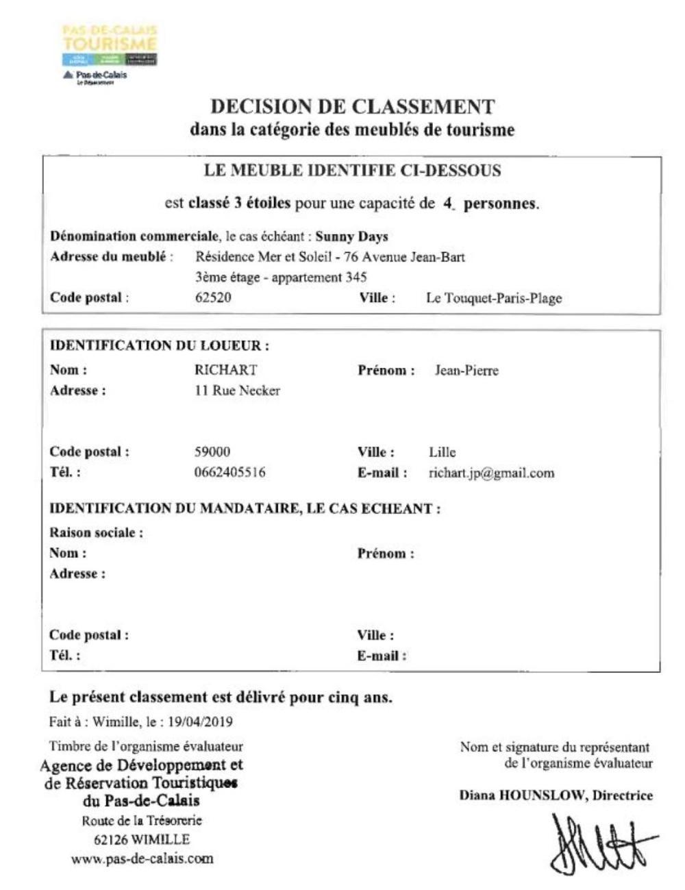 Sunny Days - App 60 M2 Avec Balcon, 4 Pers, 3E Etage, Au Calme Et Ensoleille Leilighet Le Touquet Eksteriør bilde